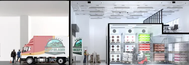 Cold storage concept at Smartfood Mandai with refrigerated chambers and drive-in loading